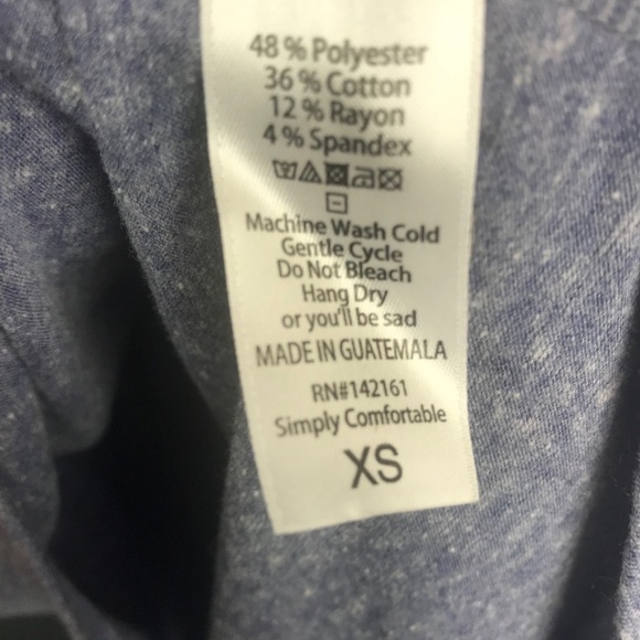 LulaRoe Heather Blue Oversized T-Shirt XS - Picture 4 of 4